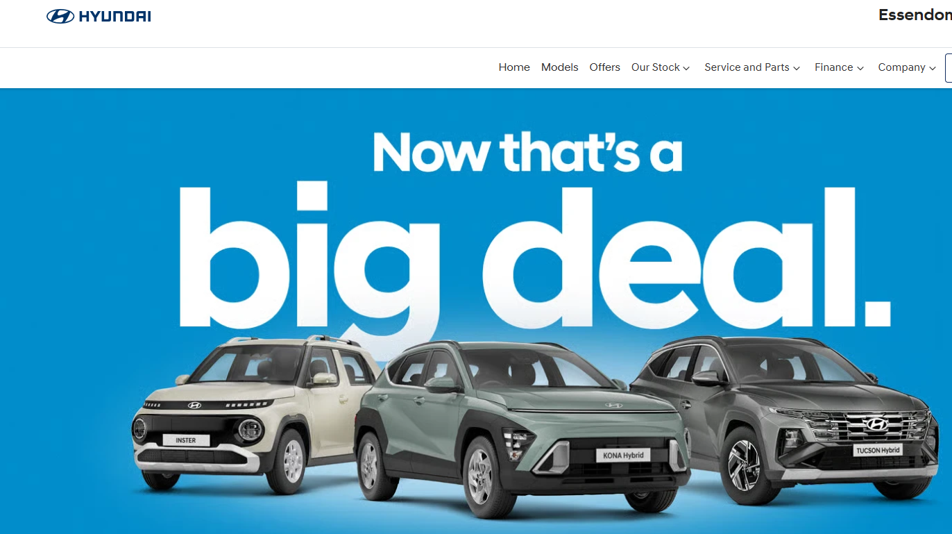 Essendon Hyundai Special Offers - follow the links - Now that's a big deal!